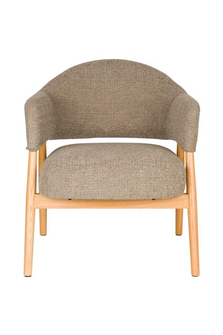 Oak Framed Lounge Chair | DF Indy | OROA.com