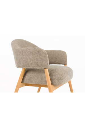 Oak Framed Lounge Chair | DF Indy | OROA.com