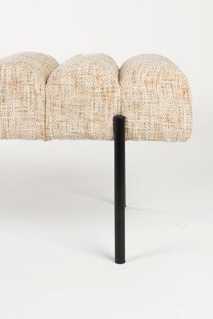 Beige Scalloped Bench | DF Jethro | OROA.com