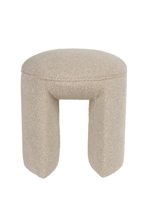Beige Upholstered Stool | DF Noxx | OROA.com