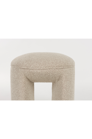 Beige Upholstered Stool | DF Noxx | OROA.com