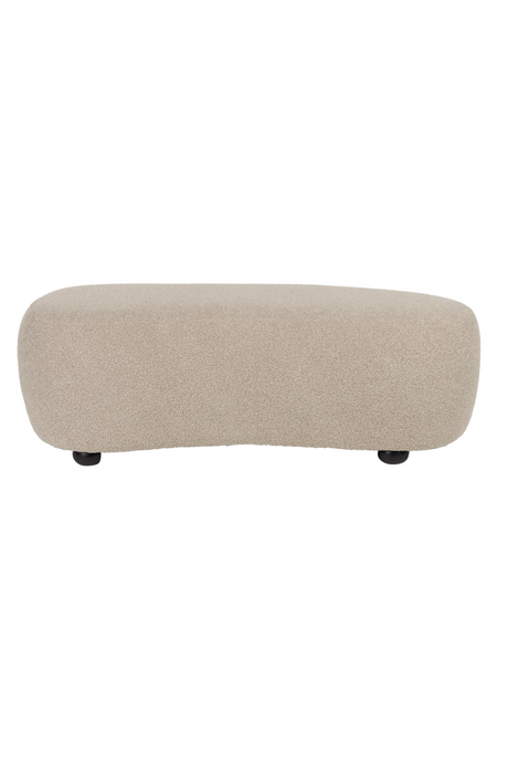 Beige Upholstered Ottoman | DF Noxx | OROA.com