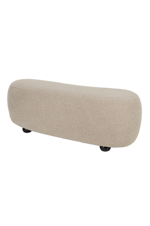 Beige Upholstered Ottoman | DF Noxx | OROA.com