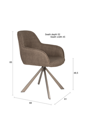 Cut-Out Back Dining Chairs (2) | DF Toye | OROA.com