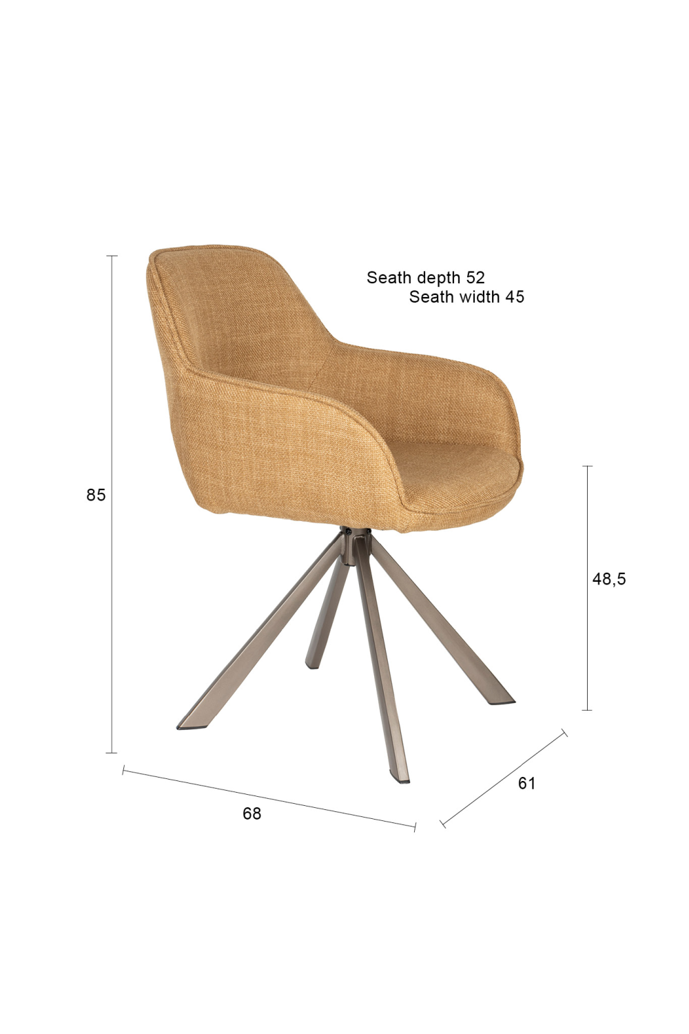 Cut-Out Back Dining Chairs (2) | DF Toye | OROA.com