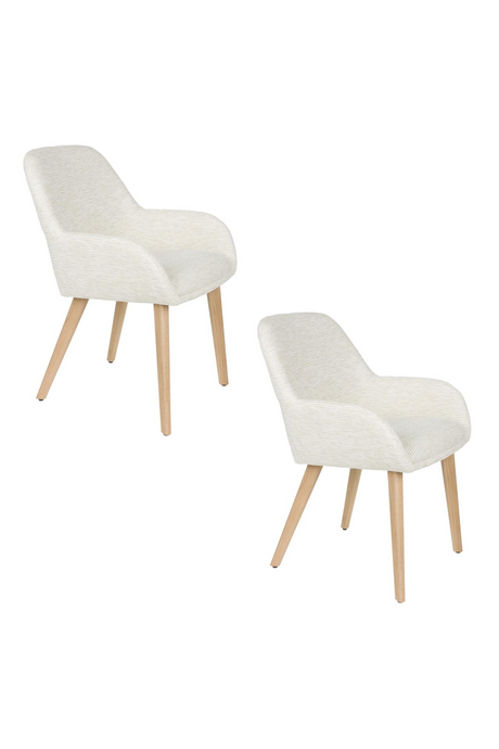 Upholstered Scandinavian Armchairs (2) | DF Loua | OROA.com