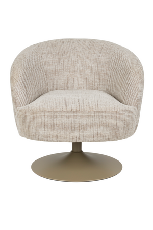 Central Leg Brown Lounge Chair | DF Renate | OROA.com