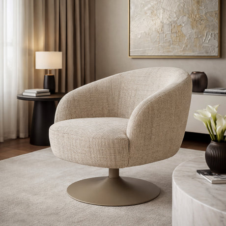   Central Leg Brown Lounge Chair | Oroa.com