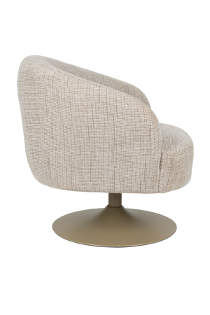 Central Leg Brown Lounge Chair | DF Renate | OROA.com