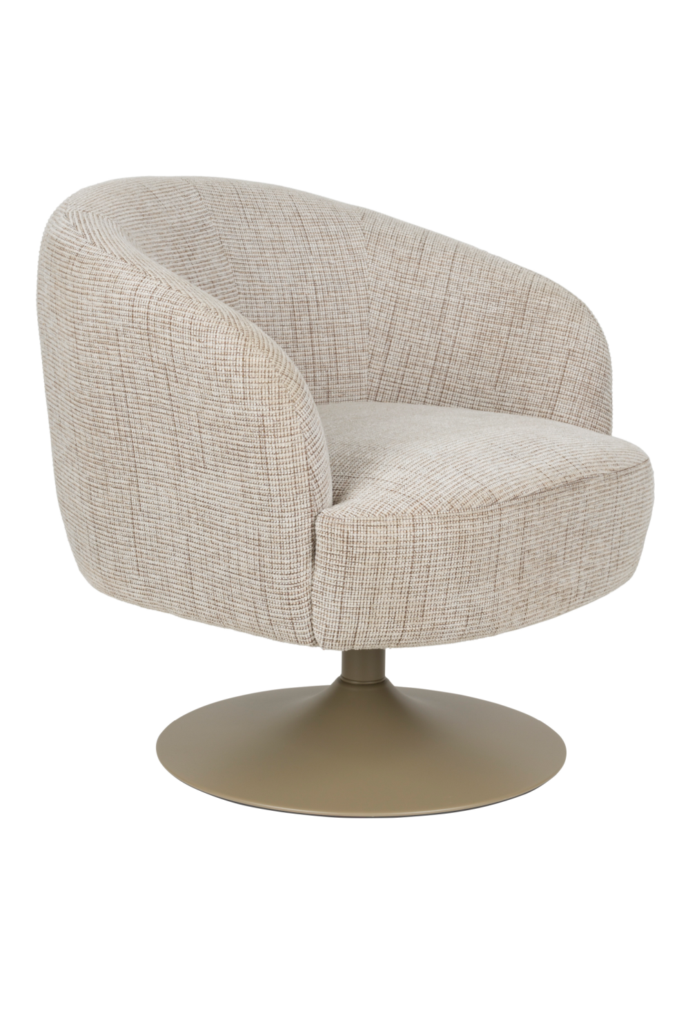 Central Leg Brown Lounge Chair | DF Renate | OROA.com