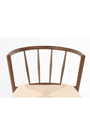 Woven Paper Seat Dining Chairs (2) | DF Che | Oroa.com