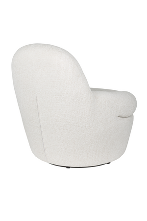 White Upholstered Lounge Chair | DF Velvoro | Oroa.com