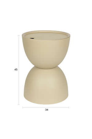 Hourglass Outdoor Storage Side Table | DF Mara | Oroa.com