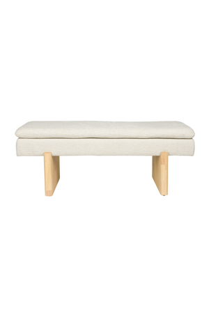Light Gray Upholstered Bench | DF Jappo | Oroa.com