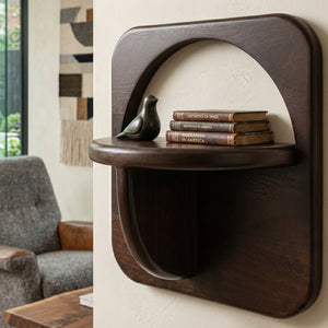   Acacia Wood Wall Shelves (2) | Oroa.com