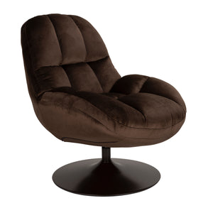   Velvet Swivel Lounge Chair | Oroa.com