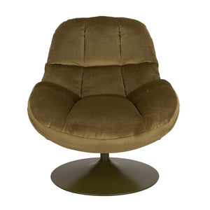   Velvet Swivel Lounge Chair | Oroa.com
