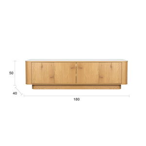   Wooden 4-Door Sideboard | Oroa.com
