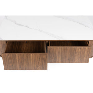   Modern European furniture - Wooden 2-Door Coffee Table - www.oroa.com | Oroa.com