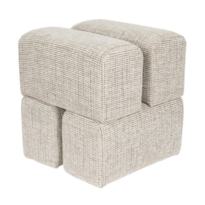   Cube-Shaped 4-Block Stool | Oroa.com