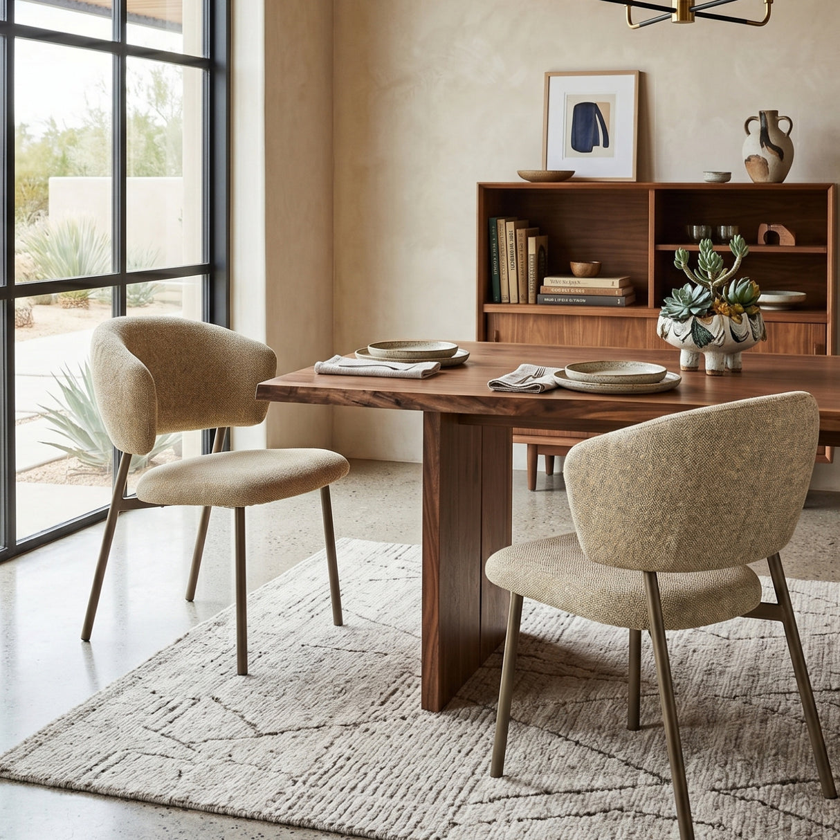   Curved Back Dining Chairs (2) | Oroa.com