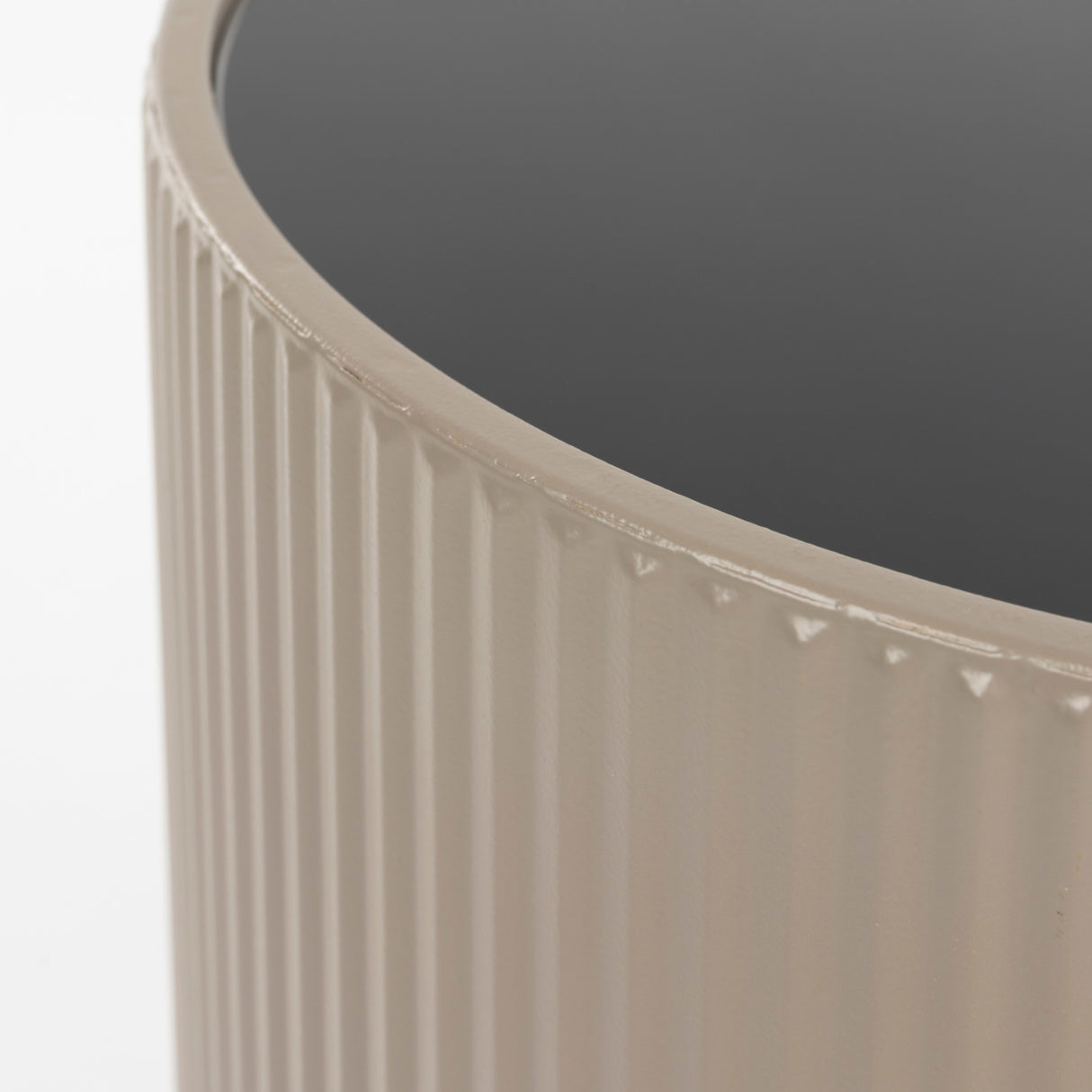   Black Smoked Glass Side Table | Oroa.com