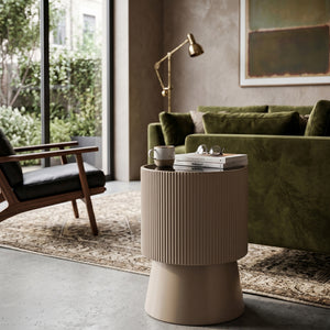   Black Smoked Glass Side Table | Oroa.com