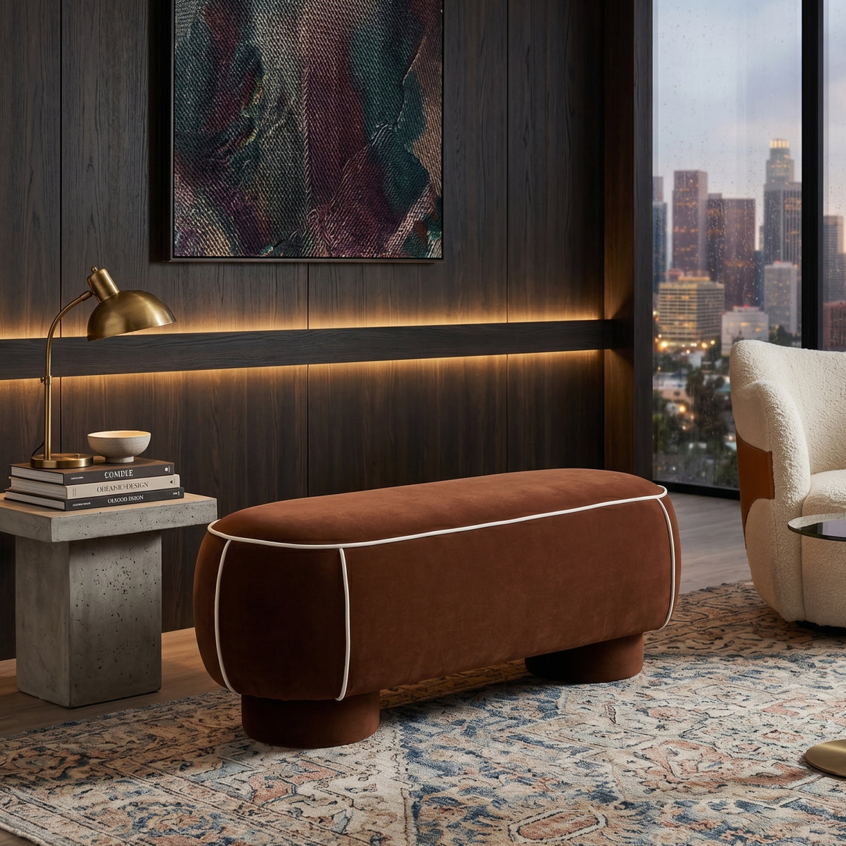   Fabric Upholstered Bench L | Oroa.com