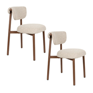   Woven Fabric Dining Chairs (2) | Oroa.com