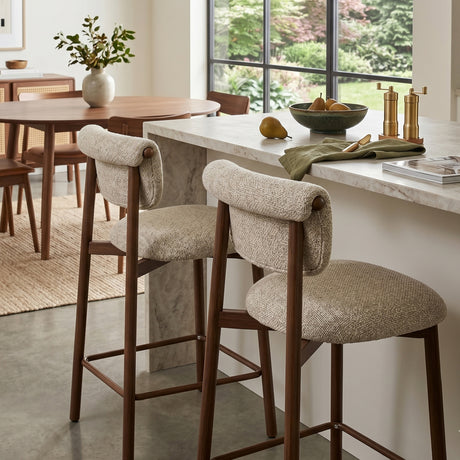   Woven Fabric Counter Chairs (2) | Oroa.com