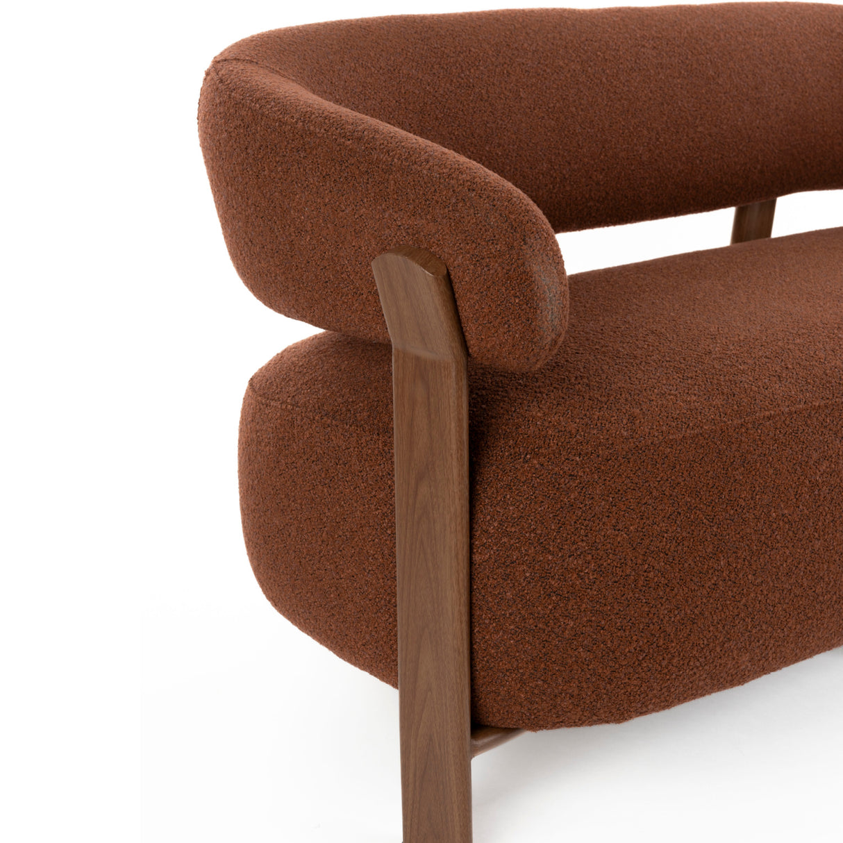   Brown Fabric 2-Seater Sofa | Oroa.com