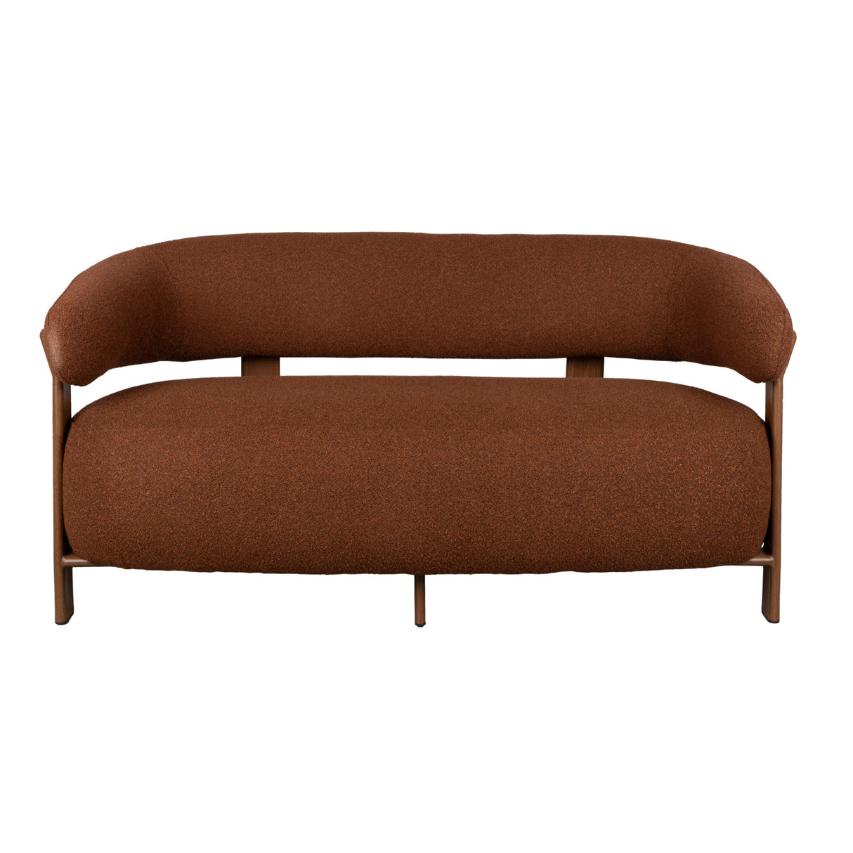   Brown Fabric 2-Seater Sofa | Oroa.com
