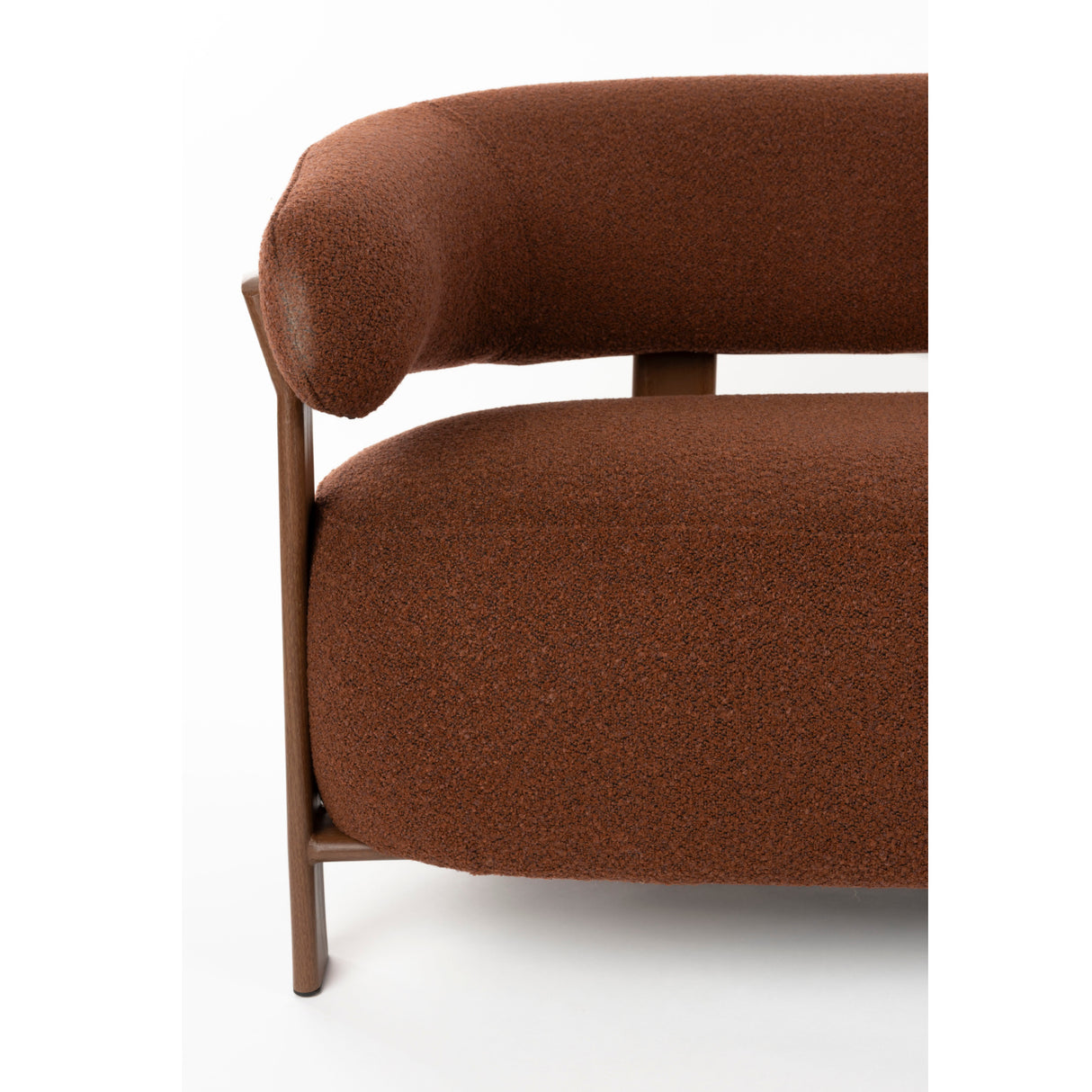   Brown Fabric 2-Seater Sofa | Oroa.com