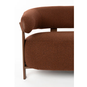   Brown Fabric 2-Seater Sofa | Oroa.com