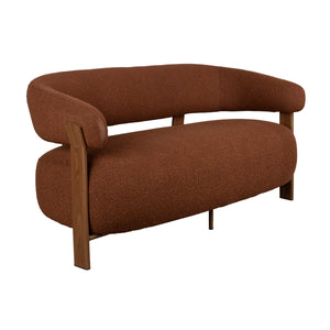   Brown Fabric 2-Seater Sofa | Oroa.com