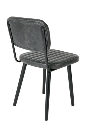 Channeled Leather Dining Chair | DF Jake | Oroa.com
