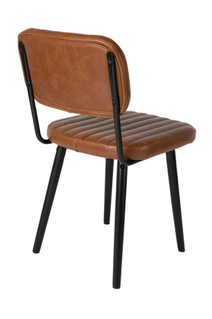 Channeled Leather Dining Chair | DF Jake | Oroa.com