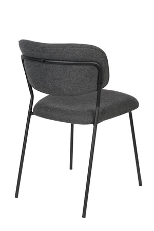 Minimalist Upholstered Dining Chairs (2) | DF Jolien | OROA.com