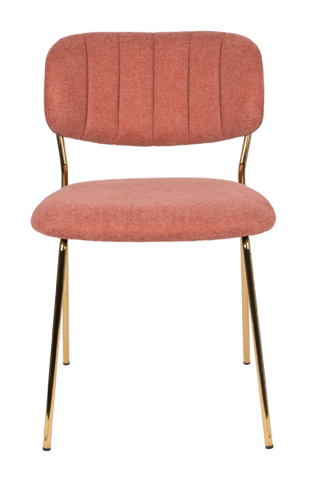 Mixed Fabric Upholstered Dining Chairs (2) | DF Jolien | OROA.com