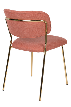 Mixed Fabric Upholstered Dining Chairs (2) | DF Jolien | OROA.com