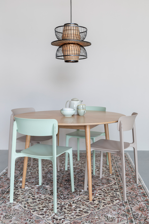 Fiberglass Modern Dining Chairs (4) | DF Clive | Oroa.com