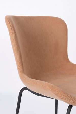 Upholstered Minimalist Dining Chairs (2) | DF Junzo | OROA.com