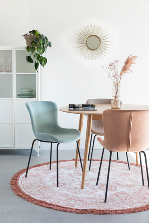 Upholstered Minimalist Dining Chairs (2) | DF Junzo | OROA.com