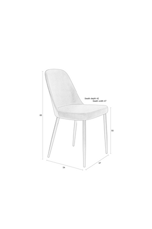   Upholstered Modern Dining Chairs (2) | Oroa.com