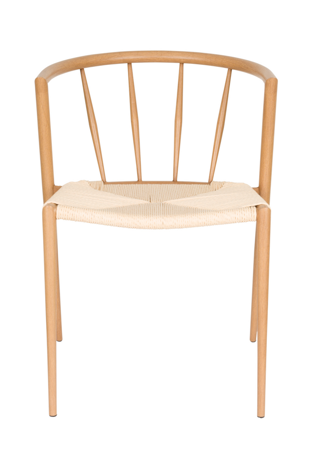 Woven Paper Seat Dining Chairs (2) | DF Che | Oroa.com