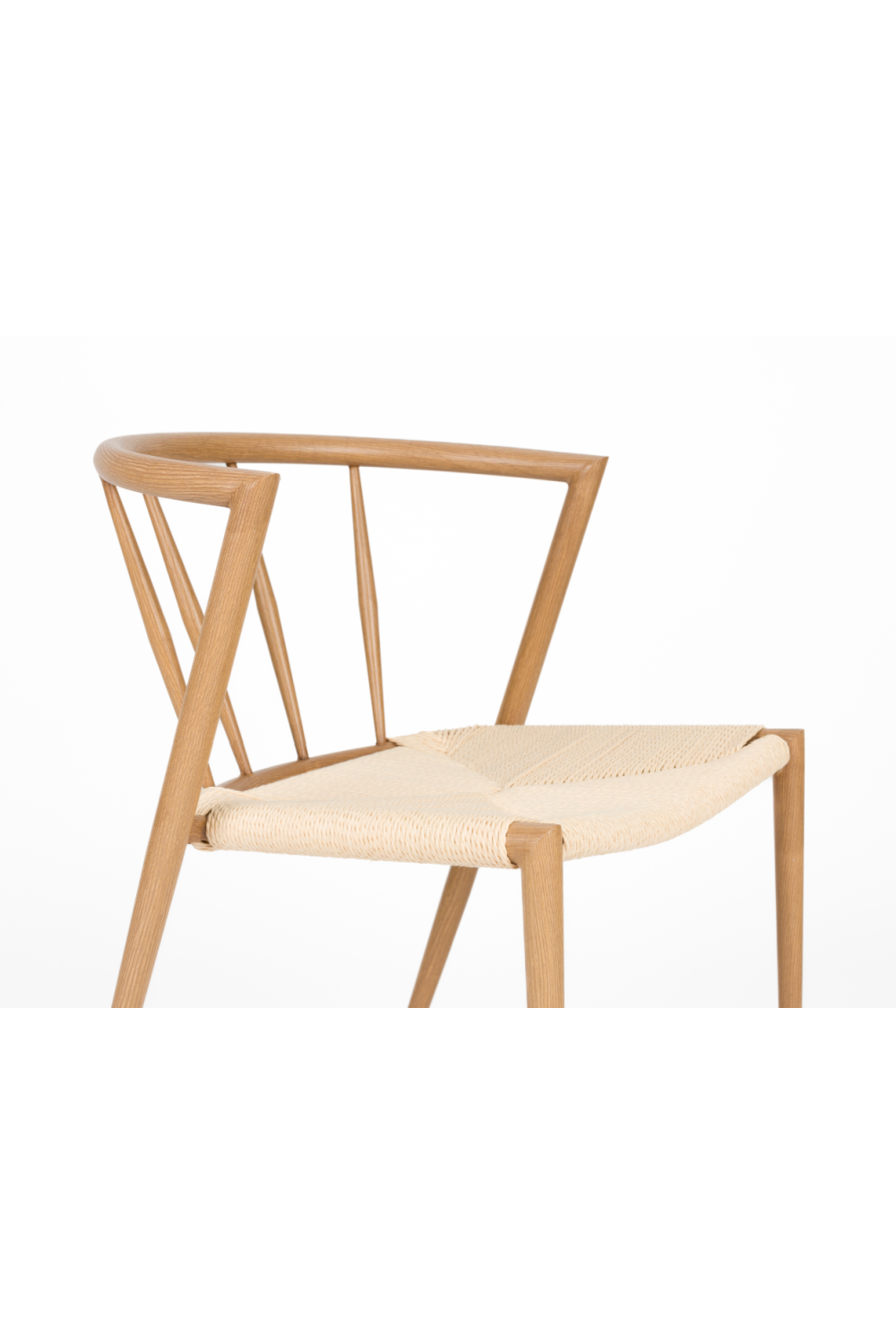Woven Paper Seat Dining Chairs (2) | DF Che | Oroa.com