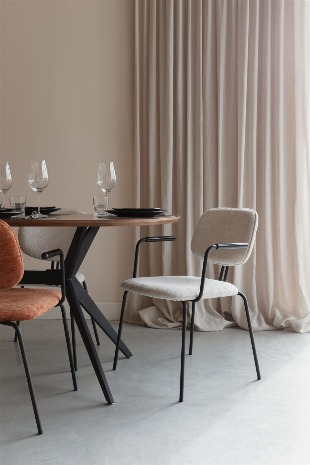 Cushioned Dining Chairs (2) | DF Bouton | OROA.com