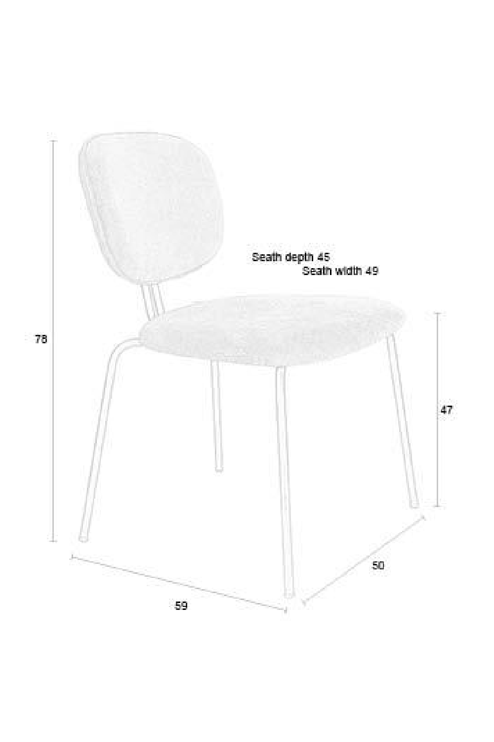 Cushioned Dining Chairs (2) | DF Bouton | OROA.com
