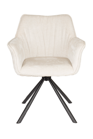Beige Swivel Armchair Set (2) | DF Kodak | OROA.com