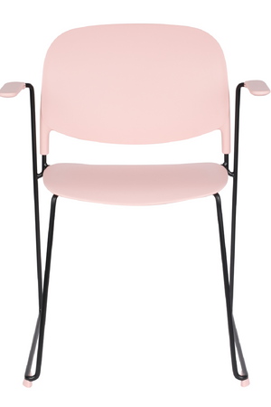 Pink Dining Chairs With Arms (4) | DF Stacks | OROA.com